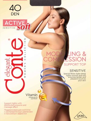 Active soft 40 nero (1) (1) Tights Active Soft 40 - Support & Compression